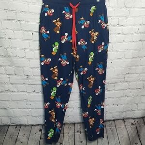 Nintendo Super Mario Brothers Lounge Pajama Pants Small